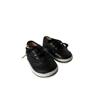 Keds x Kate Spade Infant Black Glitter Gold Sneakers Size 2